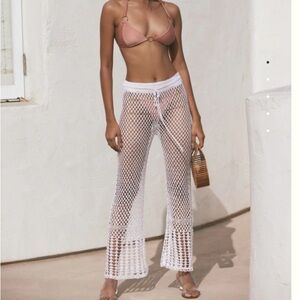 Cult Gaia Iriel Crochet Pants, Size Small
